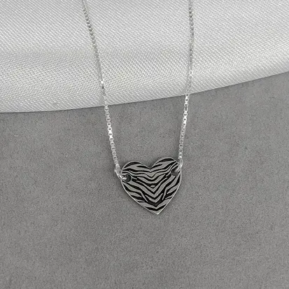 CHOKER CORAÇÃO TIGRE